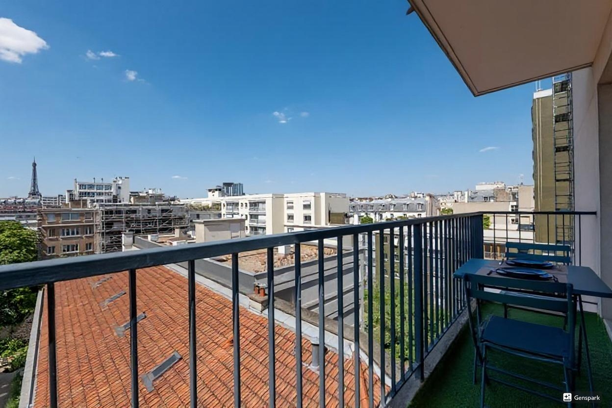 Quartier Vaugirard - 2 pièces avec balcon vue Tour Eiffel et Box 7